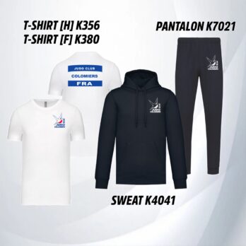 Kit de compétition Judo Club Colomiers H/F